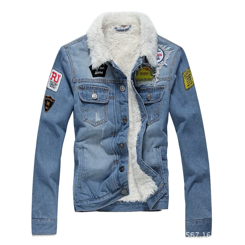 Denim Jacket Men Winter Casual Warm Fur Lined Jean Coat Male Slim Fit Cowboy Motorcyle Jackets Men Printed Streetwear Outwear
Denim Jacket Men Winter Casual Warm Fur Lined Jean Coat Male Slim Fit Cowboy Motorcyle Jackets Men Printed Streetwear Outwear