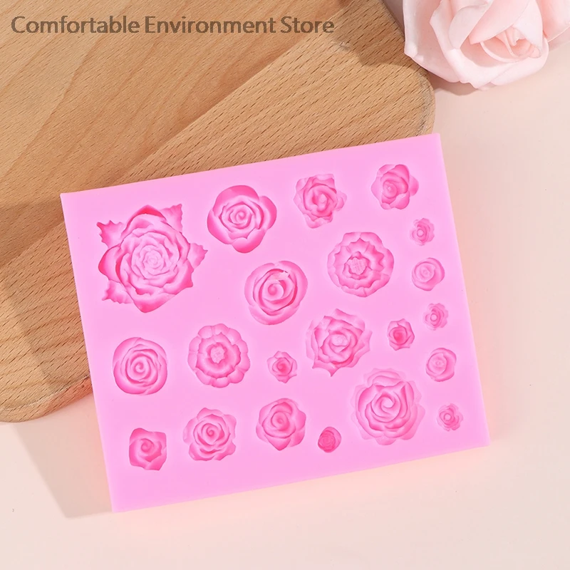 1Pcs Rose 3D silicone Soap Molds for Soap Making Handmade Non-toxic Pink Silicone Soap Candle Chocolates Mold Food Mold 
1Pcs Rose 3D silicone Soap Molds for Soap Making Handmade Non-toxic Pink Silicone Soap Candle Chocolates Mold Food Mold