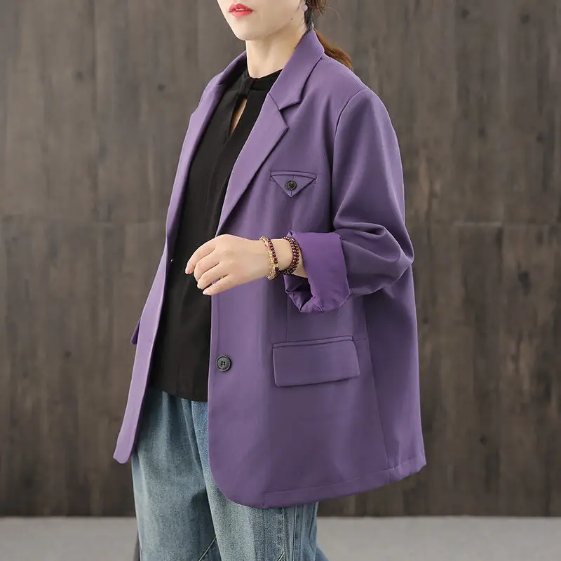 Notch Blazer Women 2020 Autumn New Solid Color Single Breasted Suit Jacket Professional Wear Casual Jacket Temperament Top y132
Notch Blazer Women 2020 Autumn New Solid Color Single Breasted Suit Jacket Professional Wear Casual Jacket Temperament Top y132
