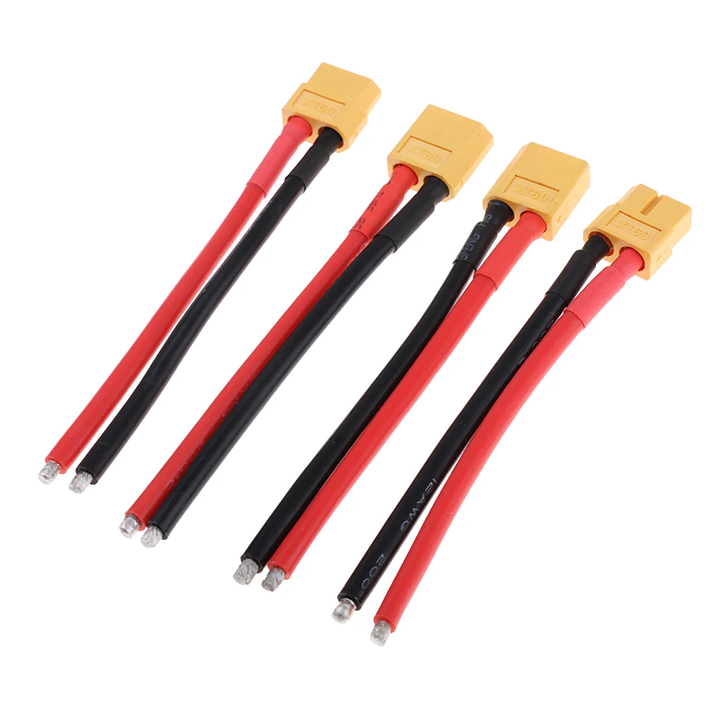 2Pairs XT60 Connectors Plug Male Female 100mm 12AWG Wire for RC Lipo Battery
2Pairs XT60 Connectors Plug Male Female 100mm 12AWG Wire for RC Lipo Battery