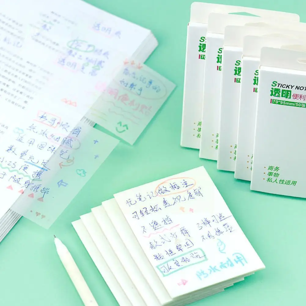 Color Transparent Sticky Note With Adhesive Self Adhesive Office Waterproof Stationery Memo Pet School Student Paper Paper O2j0
Color Transparent Sticky Note With Adhesive Self Adhesive Office Waterproof Stationery Memo Pet School Student Paper Paper O2j0
