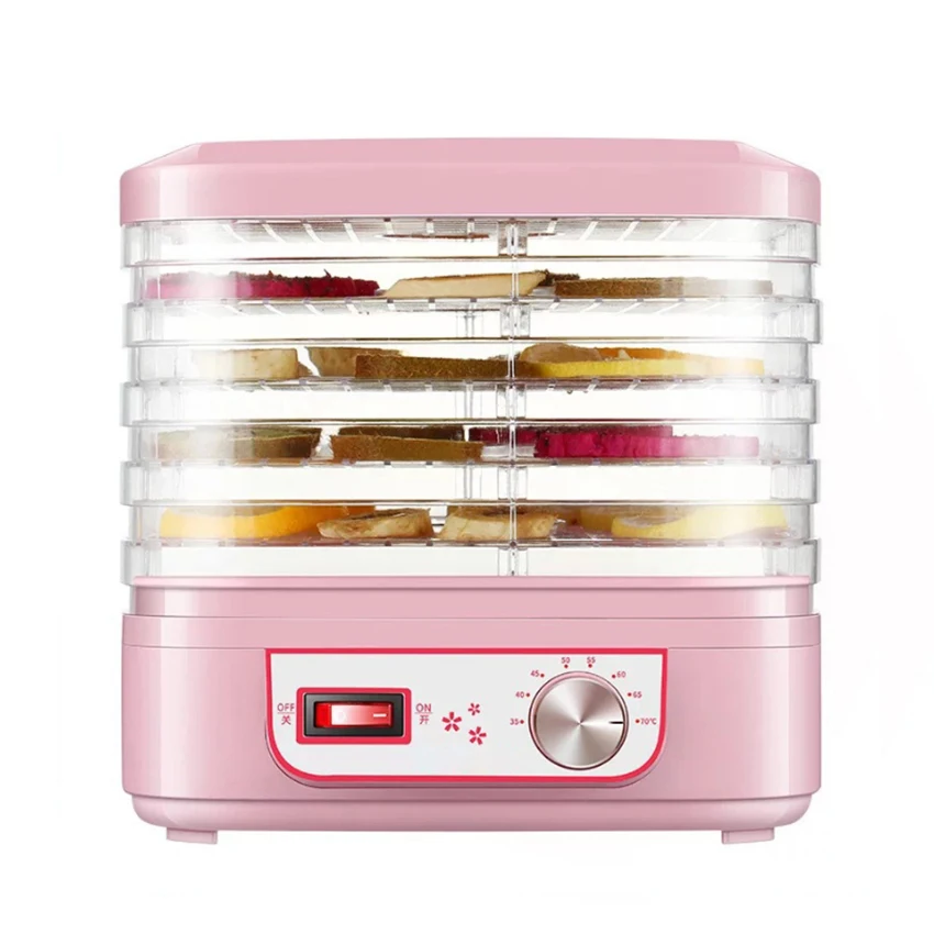 5 Layer Household Mini Food Dehydrator Temperature Adjustable Fruit Vegetable Drying Machine Snacks Pet Food Dryer Machine
5 Layer Household Mini Food Dehydrator Temperature Adjustable Fruit Vegetable Drying Machine Snacks Pet Food Dryer Machine