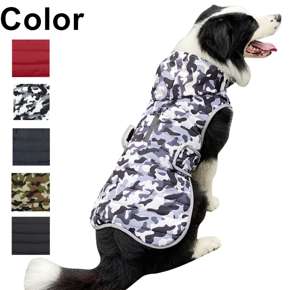 Camouflage Hooded Pet Dog Clothes Winter Warm Jacket Coat Waterproof Dog Clothes Border Collie French Bulldog Dog Costume
Camouflage Hooded Pet Dog Clothes Winter Warm Jacket Coat Waterproof Dog Clothes Border Collie French Bulldog Dog Costume