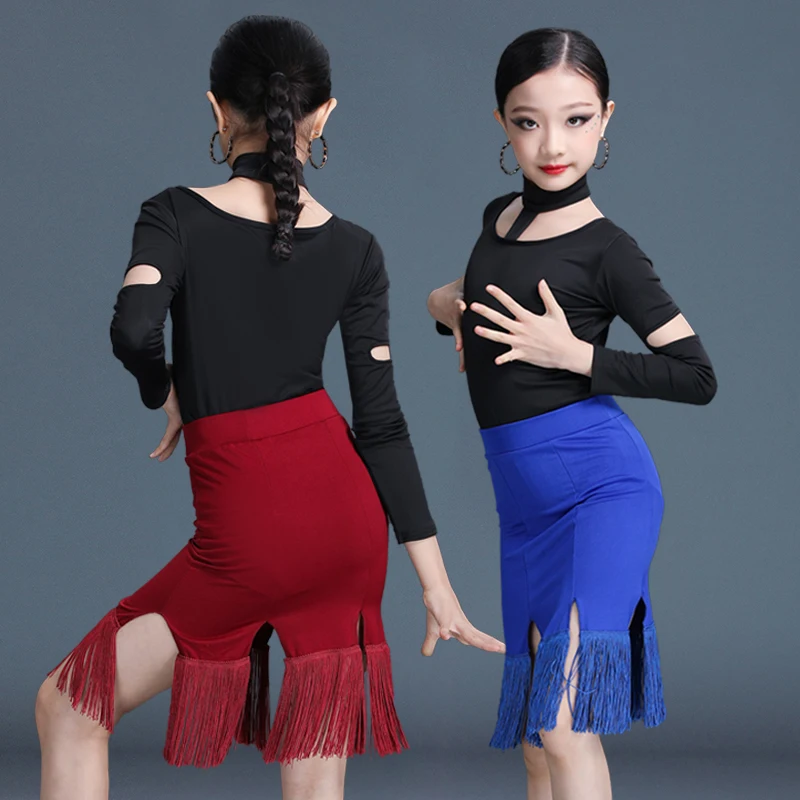 Latin Dance Practice Dress Children New Competition Performance Dress Sexy Long Sleeve Fringed Skirt Suit Summer Dance Wear
Latin Dance Practice Dress Children New Competition Performance Dress Sexy Long Sleeve Fringed Skirt Suit Summer Dance Wear