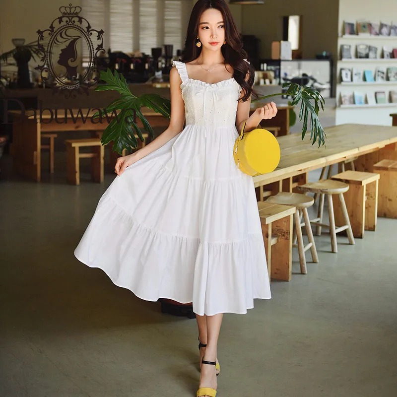 Dabuwawa Sweet Beach Long Dress Women Embroidery Solid Square Neck Holiday Fit and Flare Ruffle Dresses Female DT1BDR038
Dabuwawa Sweet Beach Long Dress Women Embroidery Solid Square Neck Holiday Fit and Flare Ruffle Dresses Female DT1BDR038