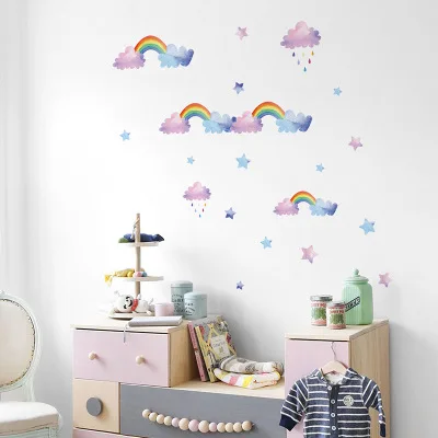 Cartoon Cloud Rainbow Wall Stickers DIY Children's Room Kindergarten Wall Pictures Baby Room Wall Decoration Posters Wall Art
Cartoon Cloud Rainbow Wall Stickers DIY Children's Room Kindergarten Wall Pictures Baby Room Wall Decoration Posters Wall Art