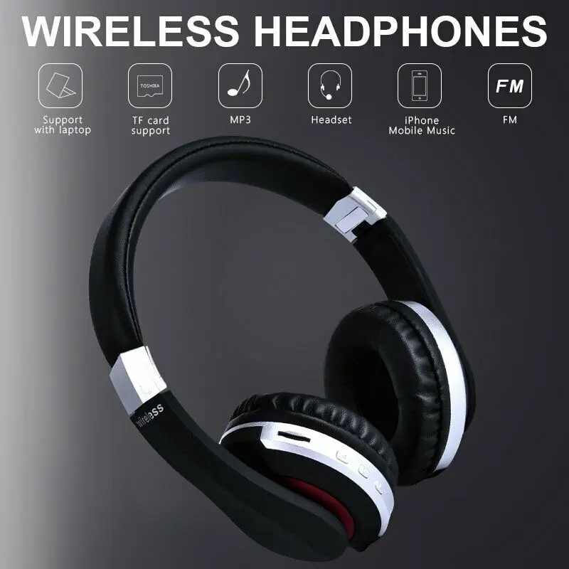 Foldable Bluetooth 5.0 Headphone Wireless Headset Stereo Bass Earphones With MIC PUO88
Foldable Bluetooth 5.0 Headphone Wireless Headset Stereo Bass Earphones With MIC PUO88