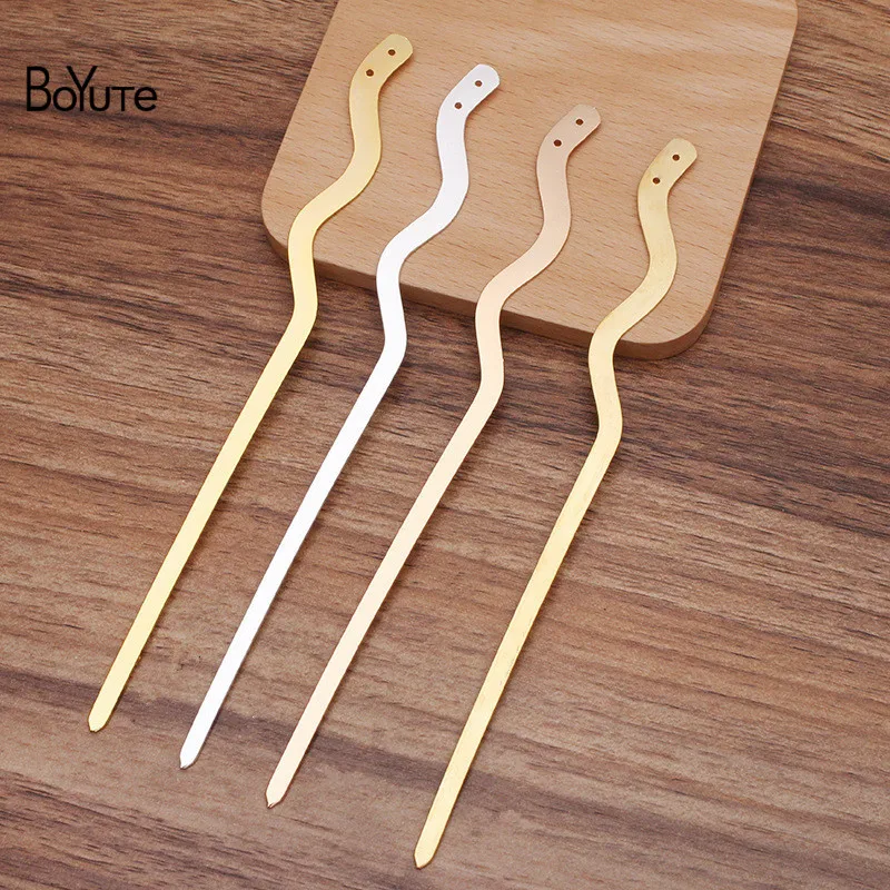 BoYuTe (5 Pieces/Lot) 6*168MM Metal Brass Flat Hair Stick with Holes Handmade Diy Hair Accessories Materials
BoYuTe (5 Pieces/Lot) 6*168MM Metal Brass Flat Hair Stick with Holes Handmade Diy Hair Accessories Materials