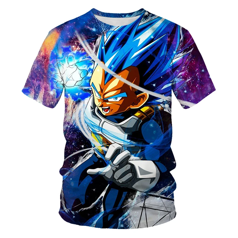 Fashion 3D printing short-sleeved male and female anime characters Super Blue Goku 3D casual loose comfortable O-neck T-shirt
Fashion 3D printing short-sleeved male and female anime characters Super Blue Goku 3D casual loose comfortable O-neck T-shirt