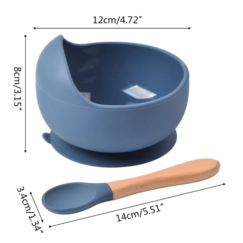 2 Pcs BPA Free Silicone Waterproof Baby Suction Bowl Training Spoon Set Non-Slip Learning Feeding Dish Plate Utensils
2 Pcs BPA Free Silicone Waterproof Baby Suction Bowl Training Spoon Set Non-Slip Learning Feeding Dish Plate Utensils