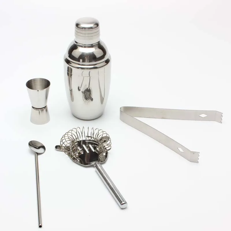 Hot-selling Style Cocktail Shaker Set Five-piece Cocktail Shaker Tool Bar Accessories Home Bars Cocktail Shaker Bar Accessories
Hot-selling Style Cocktail Shaker Set Five-piece Cocktail Shaker Tool Bar Accessories Home Bars Cocktail Shaker Bar Accessories