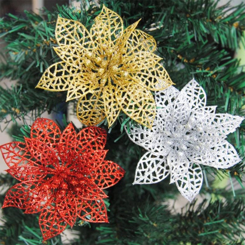 10pcs Wedding Party Christmas Flowers Creative New Hollow Xmas Tree Decoration Poinsettia Artificial Decorations Festive 6 Inch
10pcs Wedding Party Christmas Flowers Creative New Hollow Xmas Tree Decoration Poinsettia Artificial Decorations Festive 6 Inch