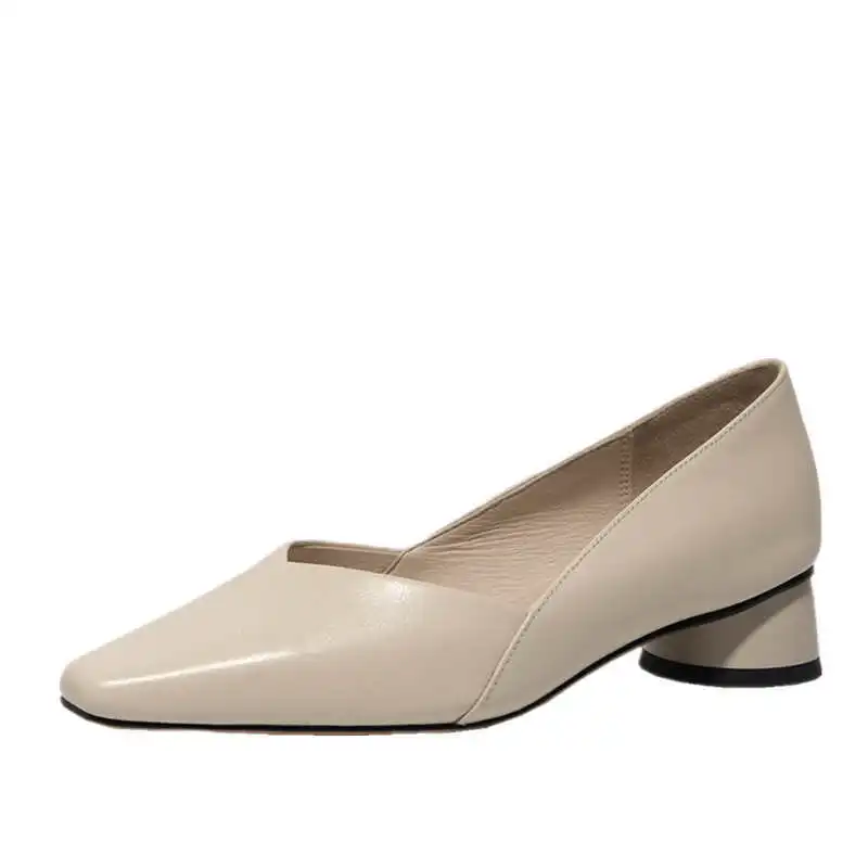 2021 New Women's V-mouth Thick Heel Low Heel High-heeled Shoes Soft Leather Comfort Shoes Women Classic Pumps
2021 New Women's V-mouth Thick Heel Low Heel High-heeled Shoes Soft Leather Comfort Shoes Women Classic Pumps