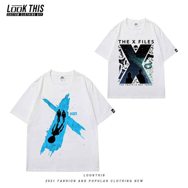 2021 Hot Tv Show The X-Files Men Oversized T Shirt Casual Short-Sleeve Men's T-Shirt Letter X Print White Men T-Shirt Tee Tops
2021 Hot Tv Show The X-Files Men Oversized T Shirt Casual Short-Sleeve Men's T-Shirt Letter X Print White Men T-Shirt Tee Tops