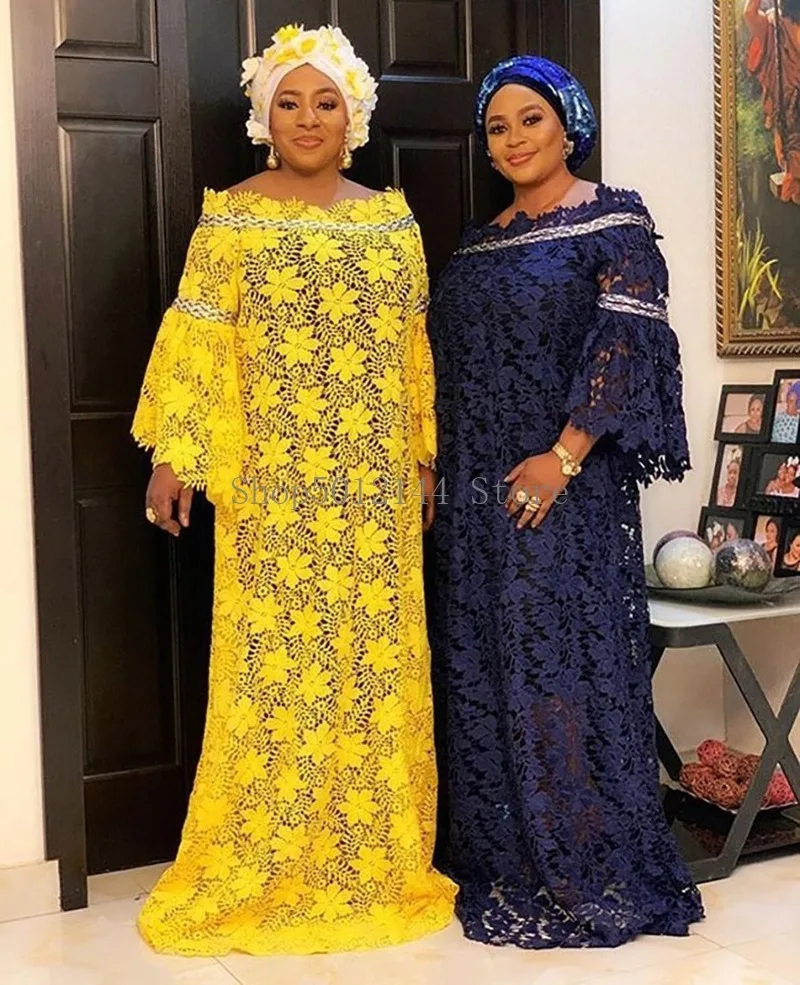 New style Classic African women Dashiki Water-soluble lace loose long dress + inwardly + scarf 3piece free size bust 132cm
New style Classic African women Dashiki Water-soluble lace loose long dress + inwardly + scarf 3piece free size bust 132cm