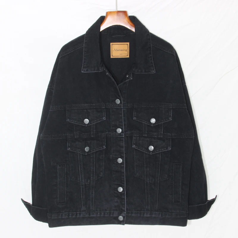 Autumn Fashion Black Mid Long Denim Jacket Coat Women Korean Loose Casual Outerwear Big Pocket Long Sleeve Jeans Jacket Female
Autumn Fashion Black Mid Long Denim Jacket Coat Women Korean Loose Casual Outerwear Big Pocket Long Sleeve Jeans Jacket Female
