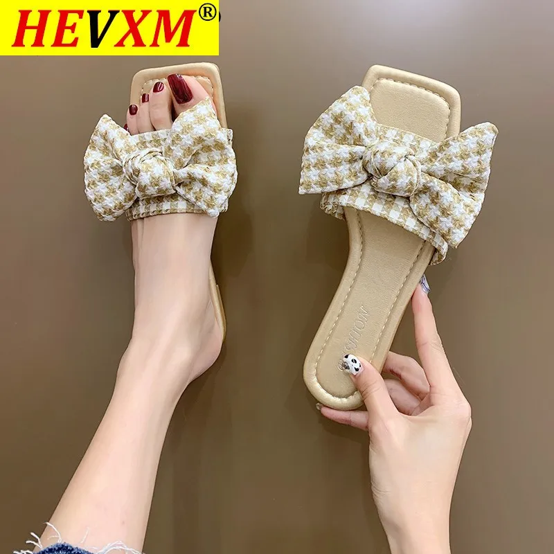 Bow Slippers Spring 2021 Women's Soft Soles Comfortable Non-slip Versatile Word Beach Shoes
Bow Slippers Spring 2021 Women's Soft Soles Comfortable Non-slip Versatile Word Beach Shoes