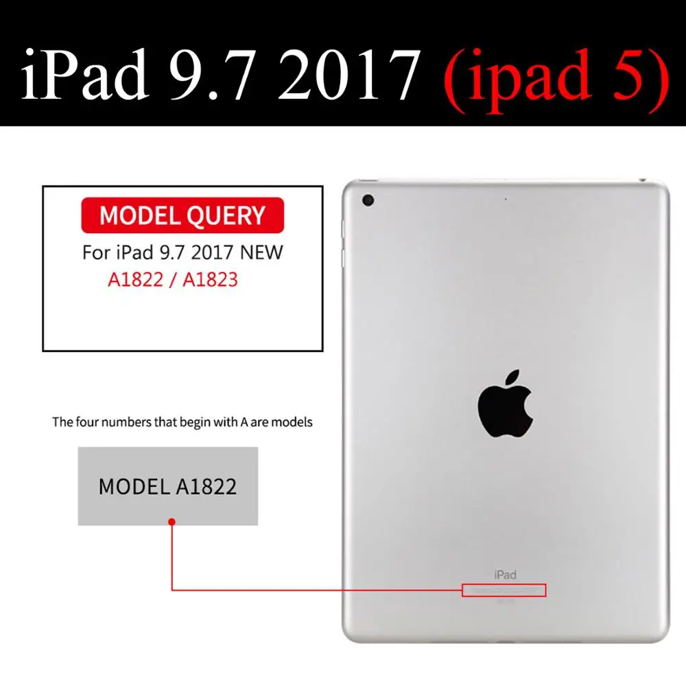 Tablet case for Apple ipad 9.7" 2017 Smart sleep wake Protective Solid Shell Stand Hard cover Three fold for ipad5 A1822 A1823
Tablet case for Apple ipad 9.7" 2017 Smart sleep wake Protective Solid Shell Stand Hard cover Three fold for ipad5 A1822 A1823