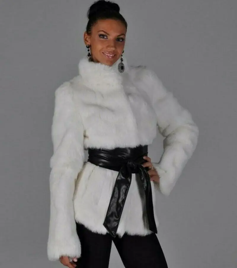 New Fashion Women Winter Mink Fur Coat Faux Mink Fur Jacket Leather Belt Outwear White Parka Jacket Outdoor Warm
New Fashion Women Winter Mink Fur Coat Faux Mink Fur Jacket Leather Belt Outwear White Parka Jacket Outdoor Warm