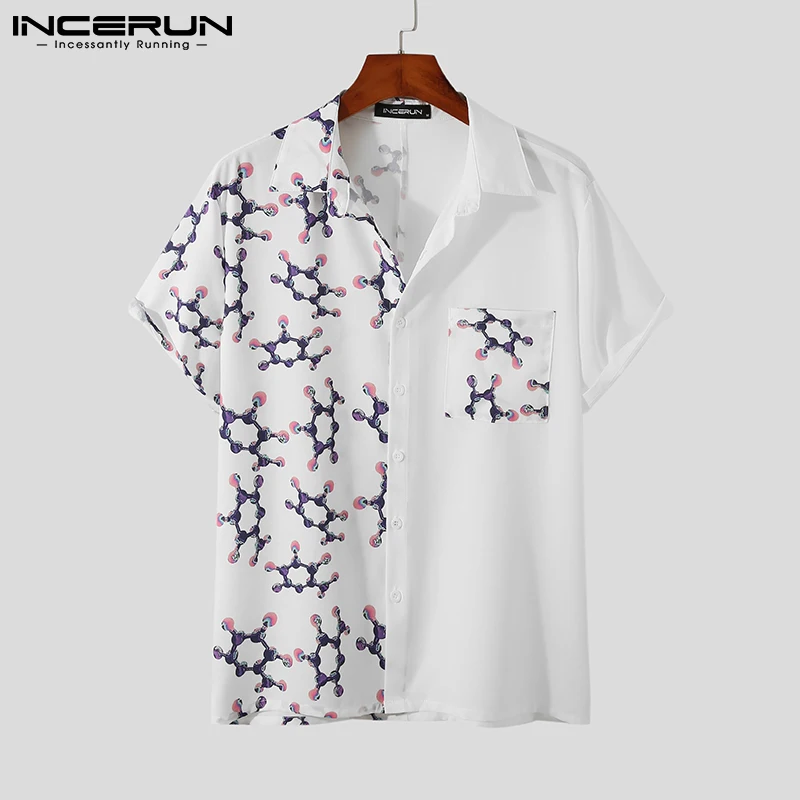Men Printed Patchwork Shirt Turn Down Collar Short Sleeve Vacation Summer Hawaiian Shirts 2021 Streetwear Camisa INCERUN S-3XL
Men Printed Patchwork Shirt Turn Down Collar Short Sleeve Vacation Summer Hawaiian Shirts 2021 Streetwear Camisa INCERUN S-3XL