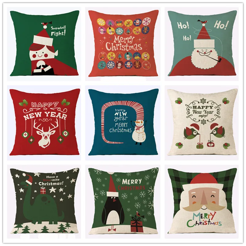 New Design Christmas Cushion Cover Decorative Sofa Pillow Cover Case Seat Car Home Decor Throw Pillowcase Christmas Decoration F
New Design Christmas Cushion Cover Decorative Sofa Pillow Cover Case Seat Car Home Decor Throw Pillowcase Christmas Decoration F