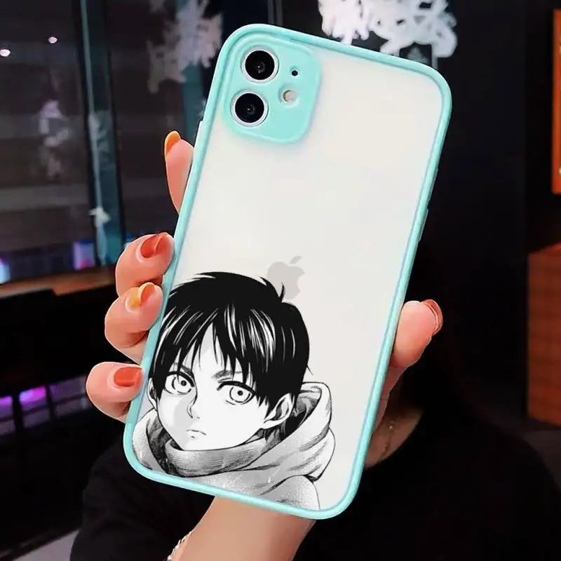 Hot Anime Attack On Titan Phone Cases Matte Transparent For iPhone 12 Mini 11 Pro XR XS Max 7 8 Plus
Hot Anime Attack On Titan Phone Cases Matte Transparent For iPhone 12 Mini 11 Pro XR XS Max 7 8 Plus