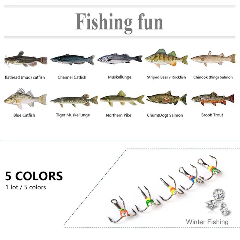 5pcs Treble Fishing Hooks Carbon Steel Fishing Hooks Treble Barbed Winter Ices Fishing Treble Hooks Fishing Tackle Fish Hook
5pcs Treble Fishing Hooks Carbon Steel Fishing Hooks Treble Barbed Winter Ices Fishing Treble Hooks Fishing Tackle Fish Hook