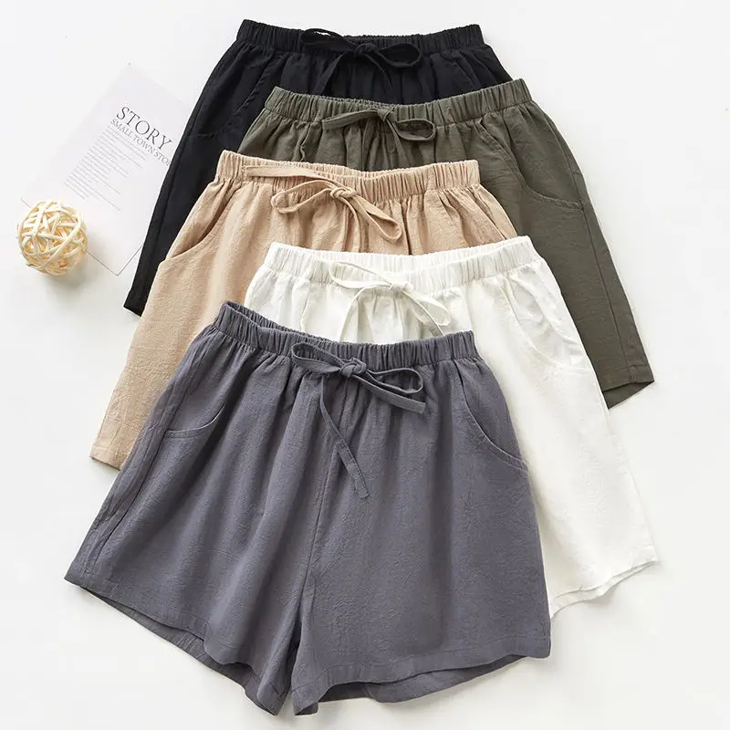 Shorts women's summer wear loose wide leg casual pants cotton hemp home pajamas 2020 new sports hot pants fashion
Shorts women's summer wear loose wide leg casual pants cotton hemp home pajamas 2020 new sports hot pants fashion