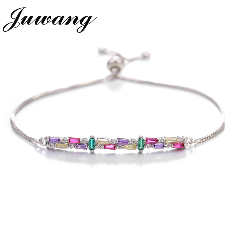 JUWANG Multi Cubic Zirconia Tennis Bracelet For Women Copper Adjustable Chain Charm Bracelet Femme Jewelry Pulseras Mujer
JUWANG Multi Cubic Zirconia Tennis Bracelet For Women Copper Adjustable Chain Charm Bracelet Femme Jewelry Pulseras Mujer