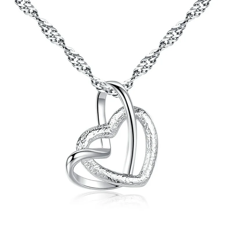 925 Sterling Silver Heart Necklace Elegant Ladies Pendant Heart Pendant Lover Valentine's Day Gift Lover Pendant
925 Sterling Silver Heart Necklace Elegant Ladies Pendant Heart Pendant Lover Valentine's Day Gift Lover Pendant