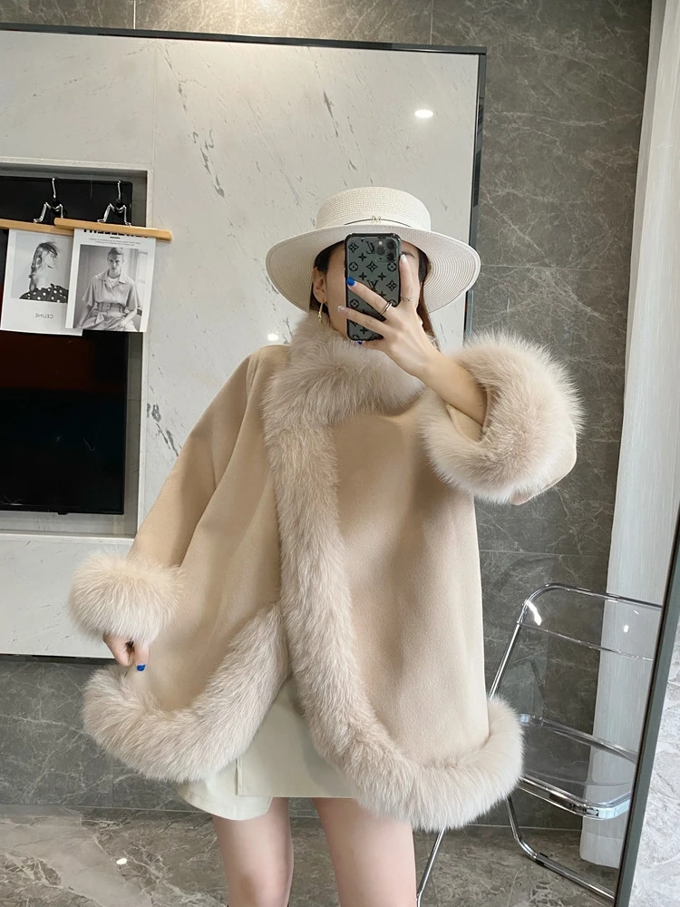 Korean Style Fashion Luxury real fox fur coat female natural genuine woolen fur jackets S329
Korean Style Fashion Luxury real fox fur coat female natural genuine woolen fur jackets S329