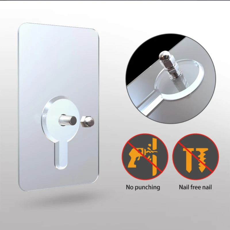 1pc PVC Strong Adhesive Nails Wall Poster Seamless Wall Hook Waterproof Durable Transparent Kitchen Bathroom Screw Hook Hanger
1pc PVC Strong Adhesive Nails Wall Poster Seamless Wall Hook Waterproof Durable Transparent Kitchen Bathroom Screw Hook Hanger