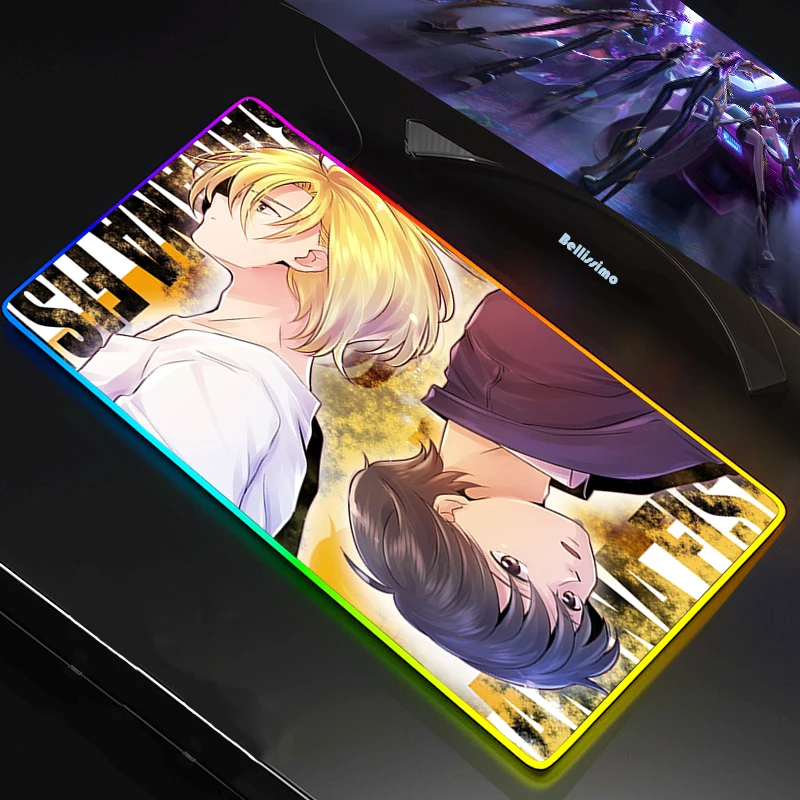 Banana Fish Mouse Pad Anime LED RGB Big Size XL Gamer Anti-slip Rubber Pad Play Mats Gaming for RGB Keyboard Laptop PC Computer
Banana Fish Mouse Pad Anime LED RGB Big Size XL Gamer Anti-slip Rubber Pad Play Mats Gaming for RGB Keyboard Laptop PC Computer