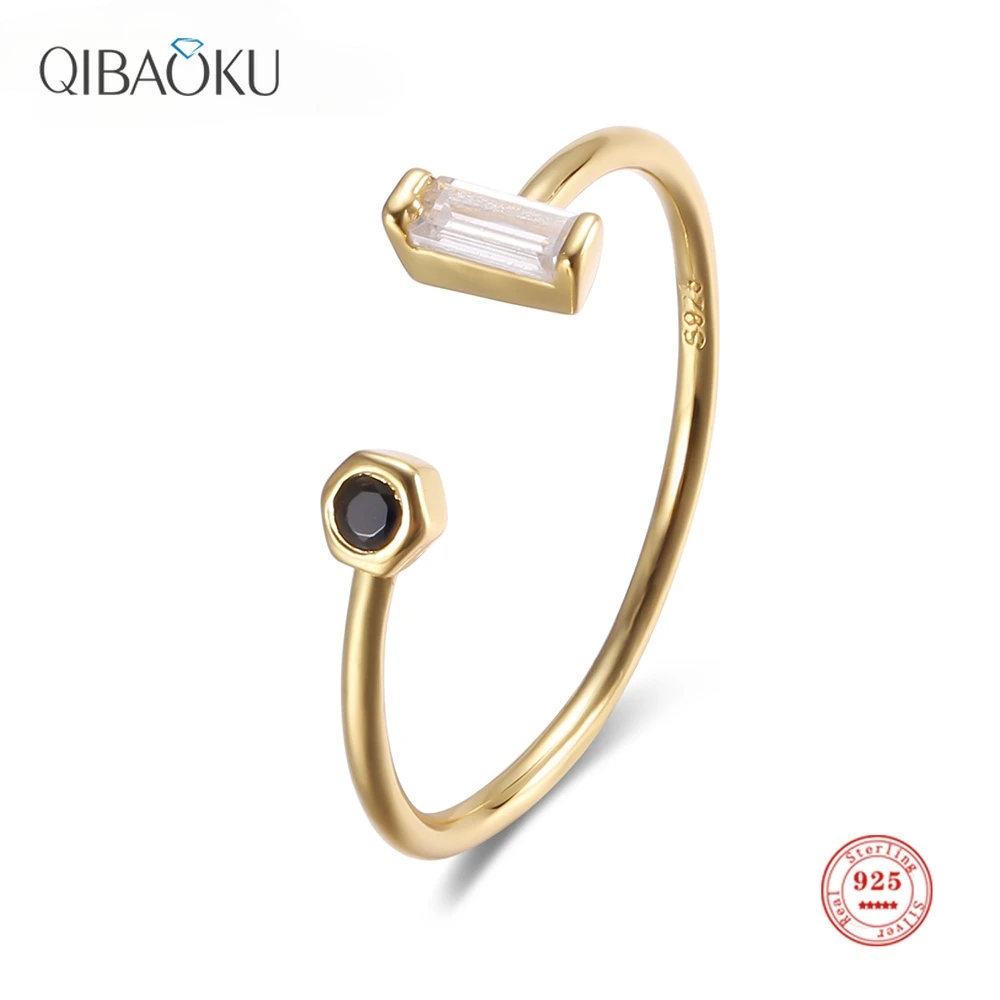 925 Sterling Silver Thin Open Rings for Women Ladder Square Zircon Fashion Exquisite Gift Fine Jewelry Gold Rings
925 Sterling Silver Thin Open Rings for Women Ladder Square Zircon Fashion Exquisite Gift Fine Jewelry Gold Rings