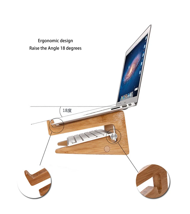 Bamboo Laptop Stand 13-15 Inch Notebook Storage Increased Height Cooling Stand for XM Macbook Air Pro Vertical Base Bracket PC
Bamboo Laptop Stand 13-15 Inch Notebook Storage Increased Height Cooling Stand for XM Macbook Air Pro Vertical Base Bracket PC