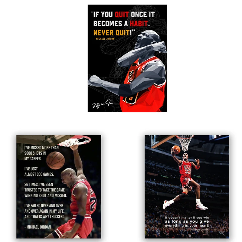 Wall Art Basketball Stars Inspirational Words Picture Abstract Poster Prints Nordic Canvas Paintings Living Bedroom Decoration
Wall Art Basketball Stars Inspirational Words Picture Abstract Poster Prints Nordic Canvas Paintings Living Bedroom Decoration