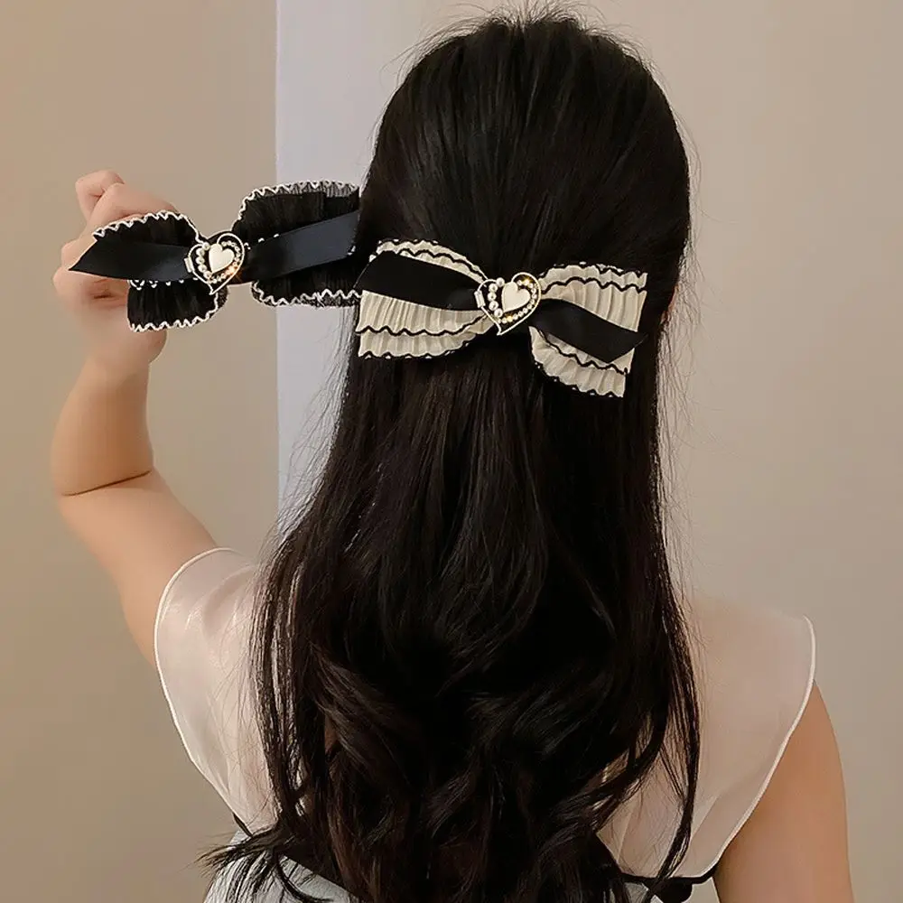 Женская заколка для волос с бантом и жемчугом, в Корейском стиле
Женская заколка для волос с бантом и жемчугом, в Корейском стиле