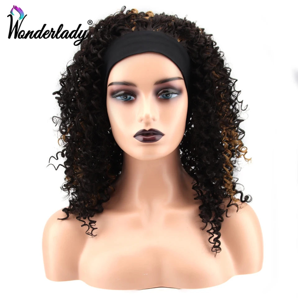 WonderLady Synthetic Wigs With Headband Ombre Afro Wigs For Black Women 16 Inch Heat Resistant Natrual Brown Curly Headband Wigs
WonderLady Synthetic Wigs With Headband Ombre Afro Wigs For Black Women 16 Inch Heat Resistant Natrual Brown Curly Headband Wigs