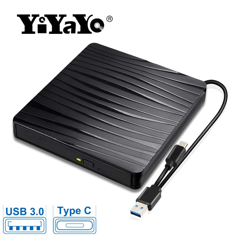 USB 3.0 Type C внешний DVD привод YiYaYo с двойным интерфейсом|Оптические дисководы| |