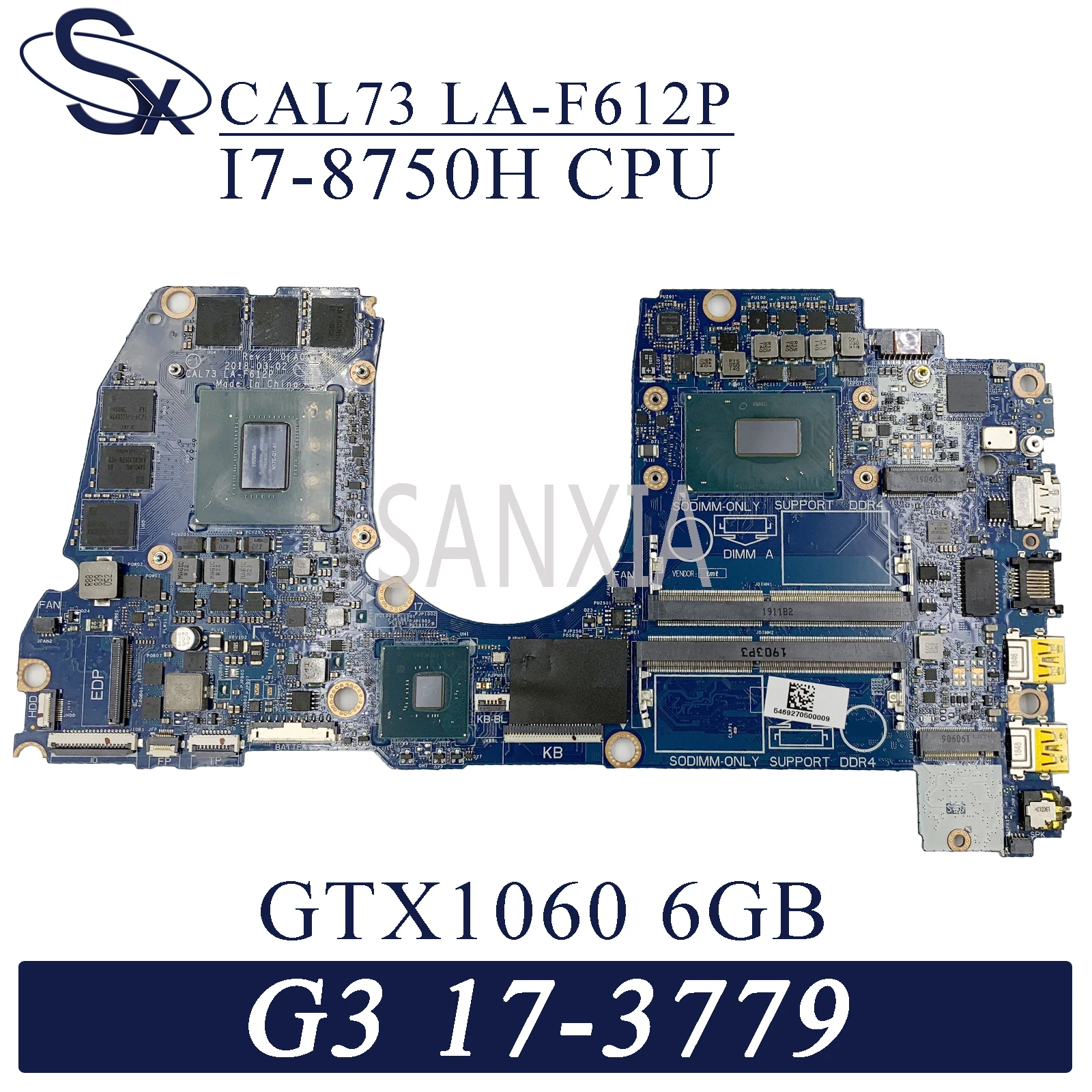 Материнская плата KEFU для ноутбука Dell G3 17-3779 15-3579, оригинальная материнская плата
Материнская плата KEFU для ноутбука Dell G3 17-3779 15-3579, оригинальная материнская плата