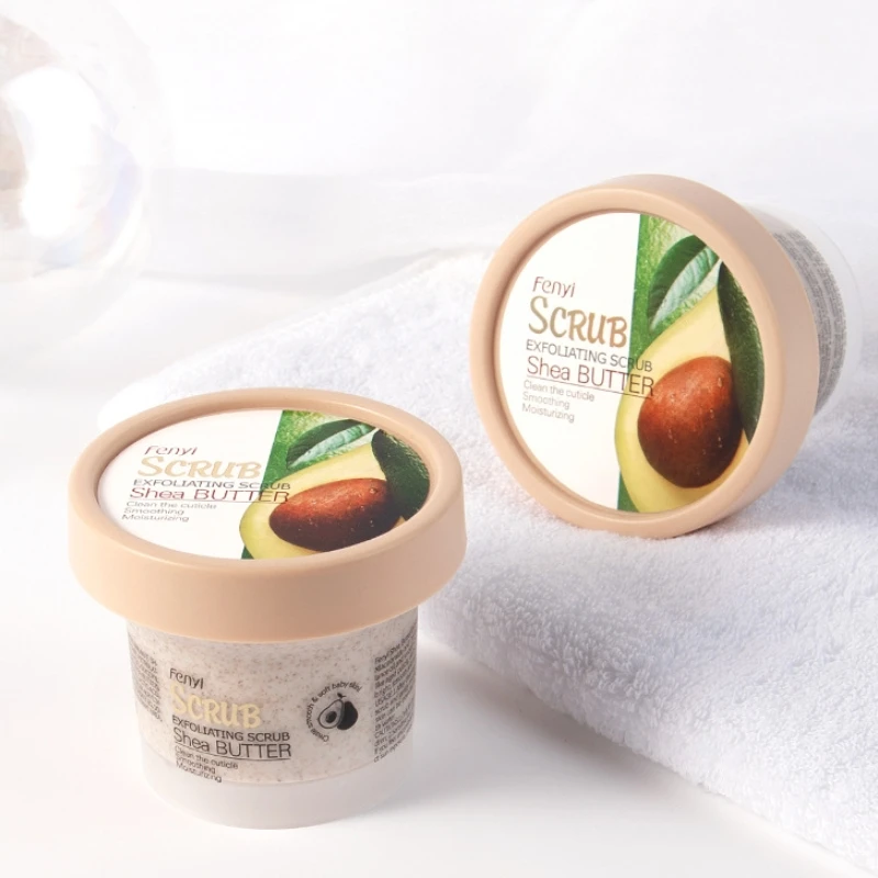 

2 Pcs Shea Butter Body Scrub Hydrating Exfoliating Scrub Lotion Deep Cleansing Cutin Refine Pores Scrub Remove Dead Skin