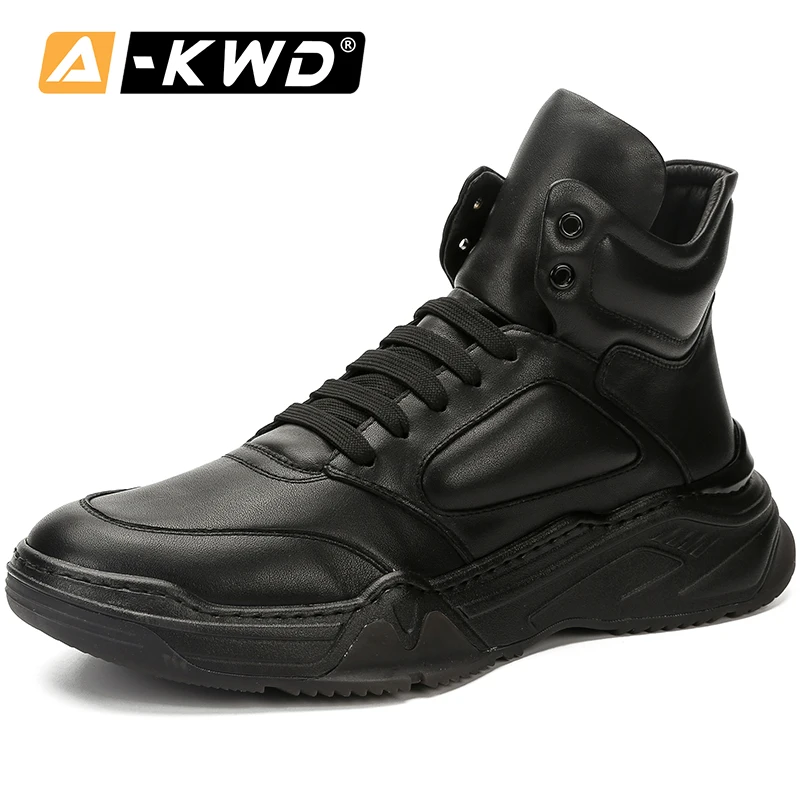 Fashion Thick Bottom Men Winter Boots Genuine Leatther High Top Winter Sneakers for Men Scarpe Invernali Uomo Korean Mens Boots
Fashion Thick Bottom Men Winter Boots Genuine Leatther High Top Winter Sneakers for Men Scarpe Invernali Uomo Korean Mens Boots
