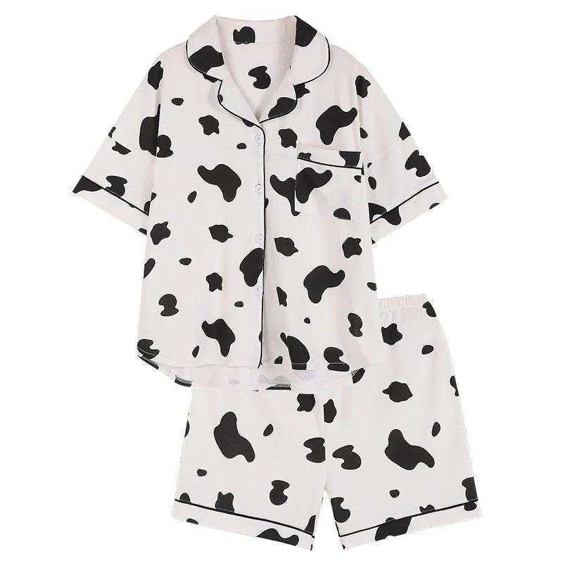 Pajamas women's summer short sleeve cartoon can be worn outside home clothes women's loose casual suit women's fashion Korean
Pajamas women's summer short sleeve cartoon can be worn outside home clothes women's loose casual suit women's fashion Korean