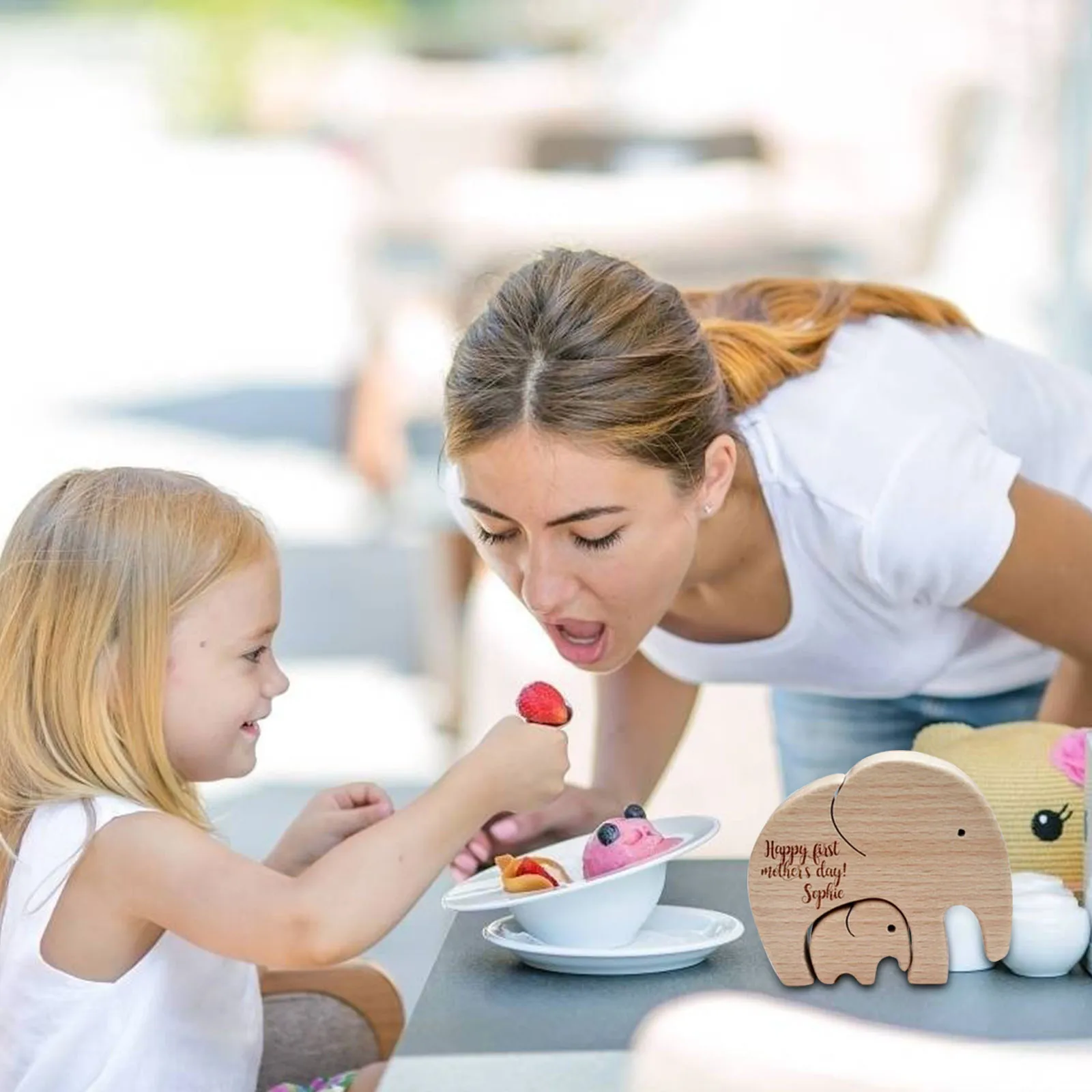 Elephant Mother And Child Elephant Mother And Baby Mother's Day Gift Exquisite decoracin de habitacin
Elephant Mother And Child Elephant Mother And Baby Mother's Day Gift Exquisite decoracin de habitacin