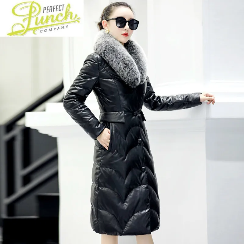 Sheepskin Women 2021 Winter Genuine Leather Jacket Fox Fur Collar Duck Down Coat Long Chaqueta Mujer YY646
Sheepskin Women 2021 Winter Genuine Leather Jacket Fox Fur Collar Duck Down Coat Long Chaqueta Mujer YY646