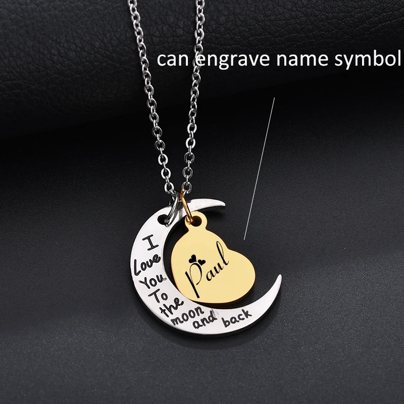 Trendy Personalized Customized Engrave Name Heart Horn Necklace Link Chain Pendant Necklace for Female Anniversary Gift Classic
Trendy Personalized Customized Engrave Name Heart Horn Necklace Link Chain Pendant Necklace for Female Anniversary Gift Classic