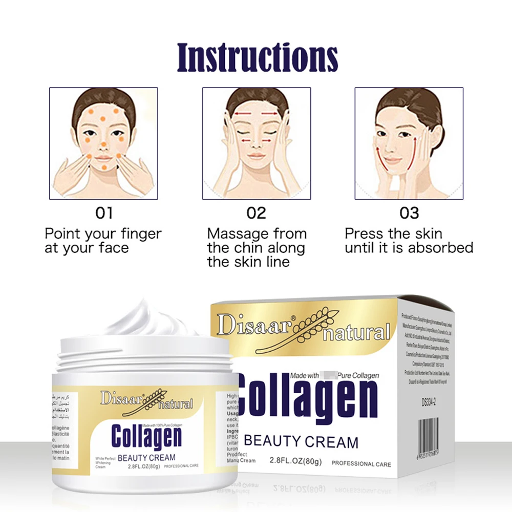 US Stock Collagen Power Lifting Firming Face Cream Whitening Moisturizing Anti-aging Anti Wrinkle Skin Care Facial Cream
US Stock Collagen Power Lifting Firming Face Cream Whitening Moisturizing Anti-aging Anti Wrinkle Skin Care Facial Cream