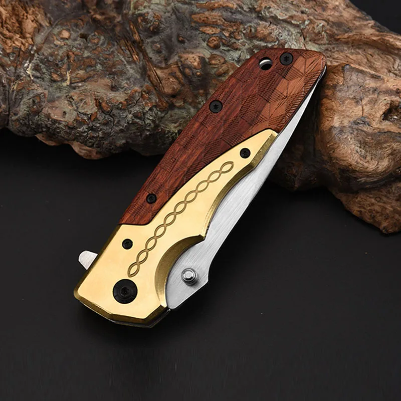 Bearing Quick Opening Blade High Hardness Wooden Handle Tactical Rayman Jungle Run Mini Edc Folding Outdoor Carrying Fruit Knife
Bearing Quick Opening Blade High Hardness Wooden Handle Tactical Rayman Jungle Run Mini Edc Folding Outdoor Carrying Fruit Knife