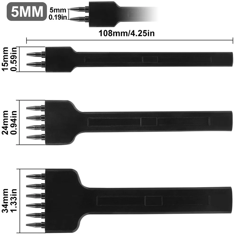 Leather Tool Kit Stitching Stamping 4/5/6mm Spacing Hole Round Row Spacing Hole Punching Tool Sharp Rhombus Tooth Punch Tool New
Leather Tool Kit Stitching Stamping 4/5/6mm Spacing Hole Round Row Spacing Hole Punching Tool Sharp Rhombus Tooth Punch Tool New