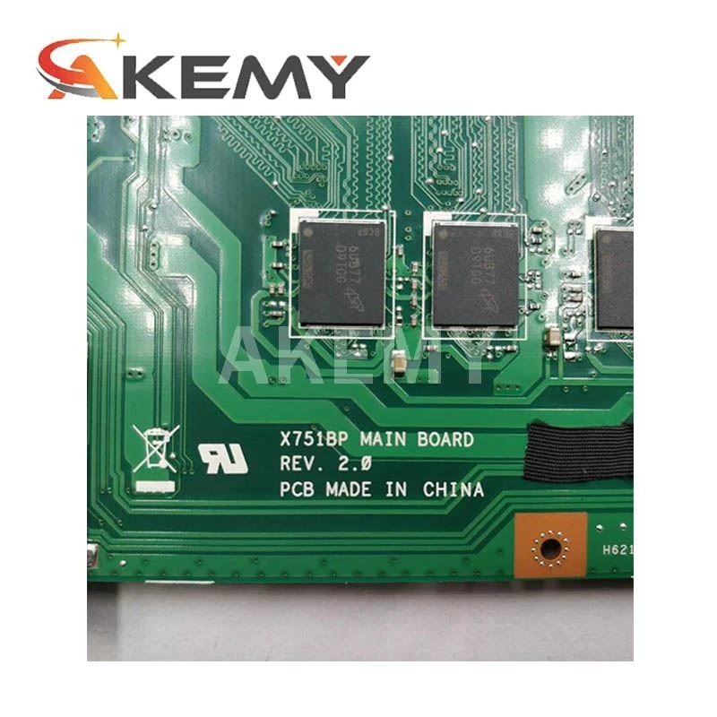 Akemy X751BP Laptop Motherboard For Asus X751B X751BP K751B Notebook Motherboard Fully Test W/ 8GB RAM A9 CPU
Akemy X751BP Laptop Motherboard For Asus X751B X751BP K751B Notebook Motherboard Fully Test W/ 8GB RAM A9 CPU